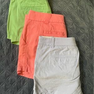 J Crew Size 6 Chico Short Bundle